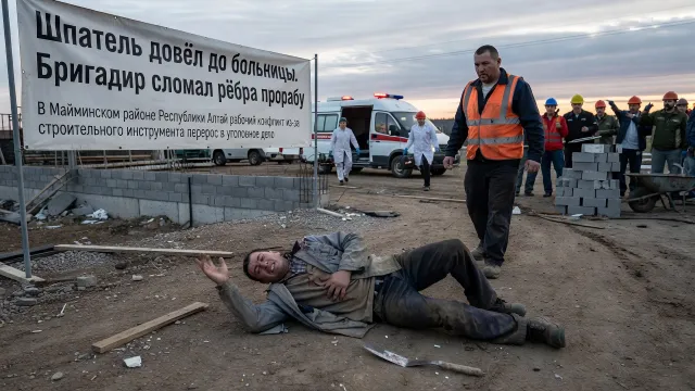 Шпатель довёл до больницы. Бригадир сломал рёбра прорабу